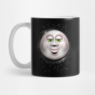 Full Moon Smiling Face 3D Mug
